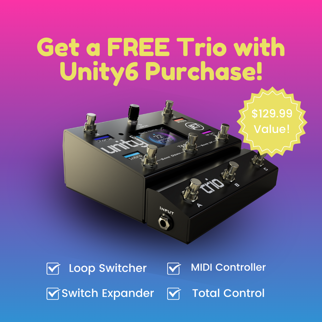 Unity6+Free Trio Bundle $129.99 VALUE! – JET Pedals